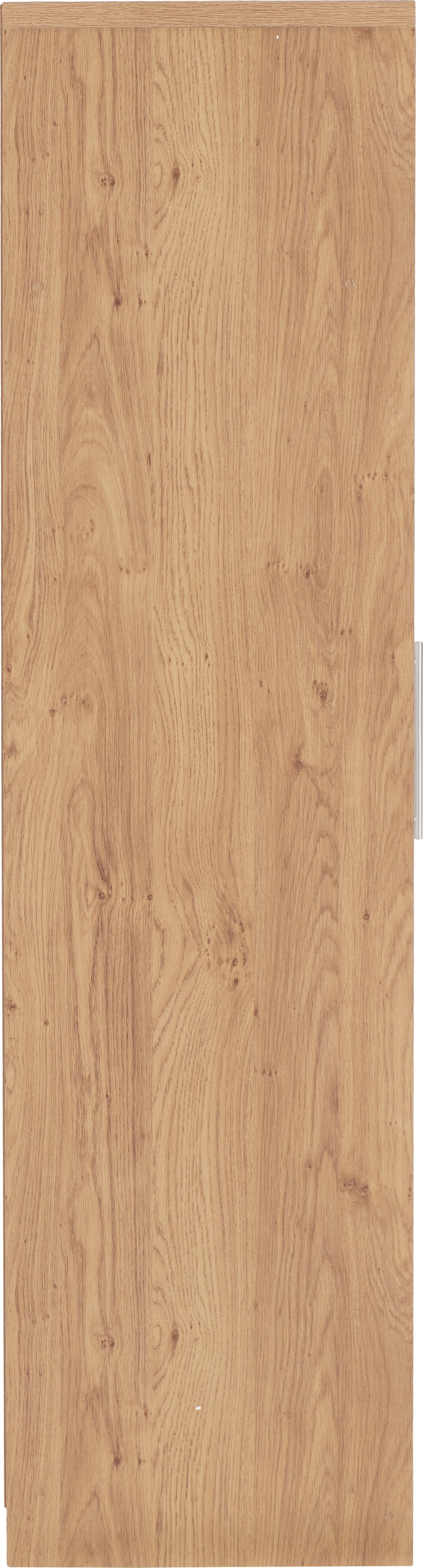 Seville 4 Door 2 Drawer Wardrobe - Grey Gloss/Light Oak Effect Veneer - view 15