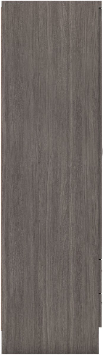 Nevada 4 Door 2 Drawer Wardrobe - Black Wood Grain - view 5