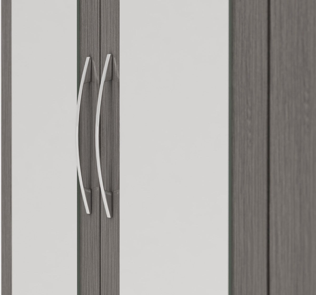 Nevada 4 Door 2 Drawer Wardrobe - Black Wood Grain - view 7