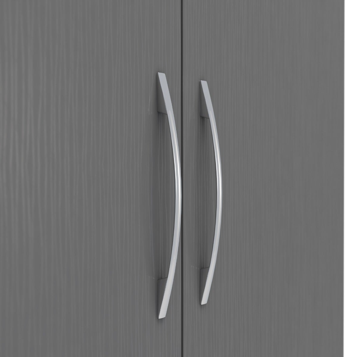Nevada 6 Door 2 Drawer Wardrobe - 3D Effect Grey - view 12