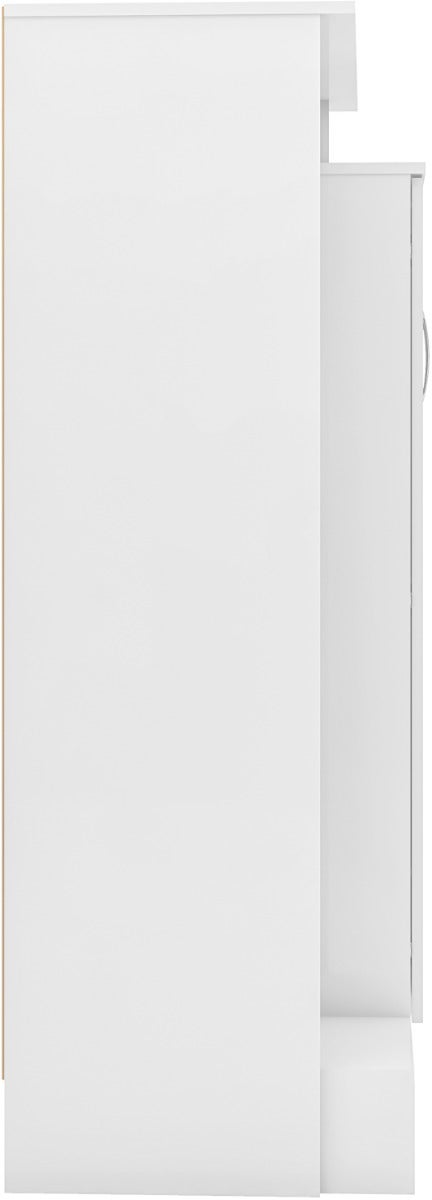 Nevada Petite Open Shelf Wardrobe - White Gloss - view 5