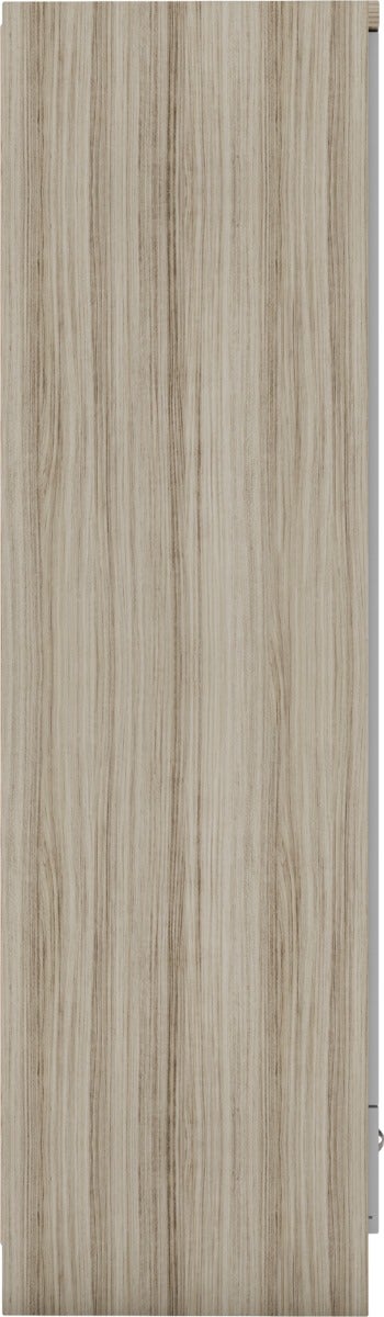 Nevada 1 Door 1 Drawer Wardrobe - Grey Gloss/Light Oak Effect Veneer - view 5