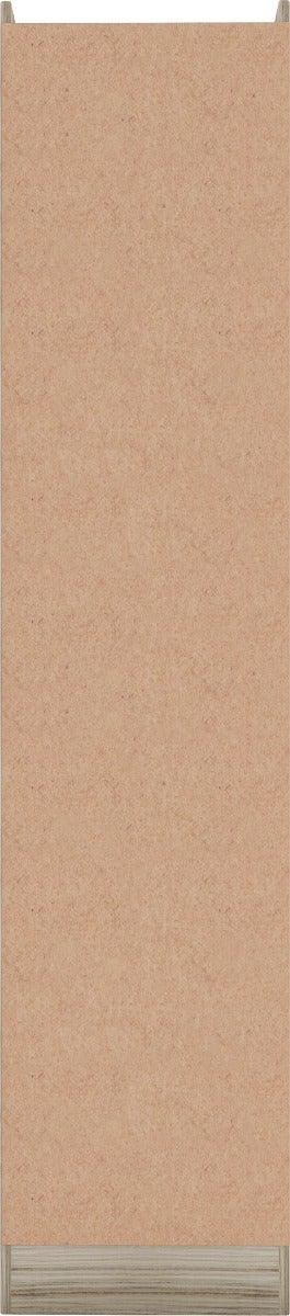 Nevada 1 Door 1 Drawer Wardrobe - Grey Gloss/Light Oak Effect Veneer - view 6