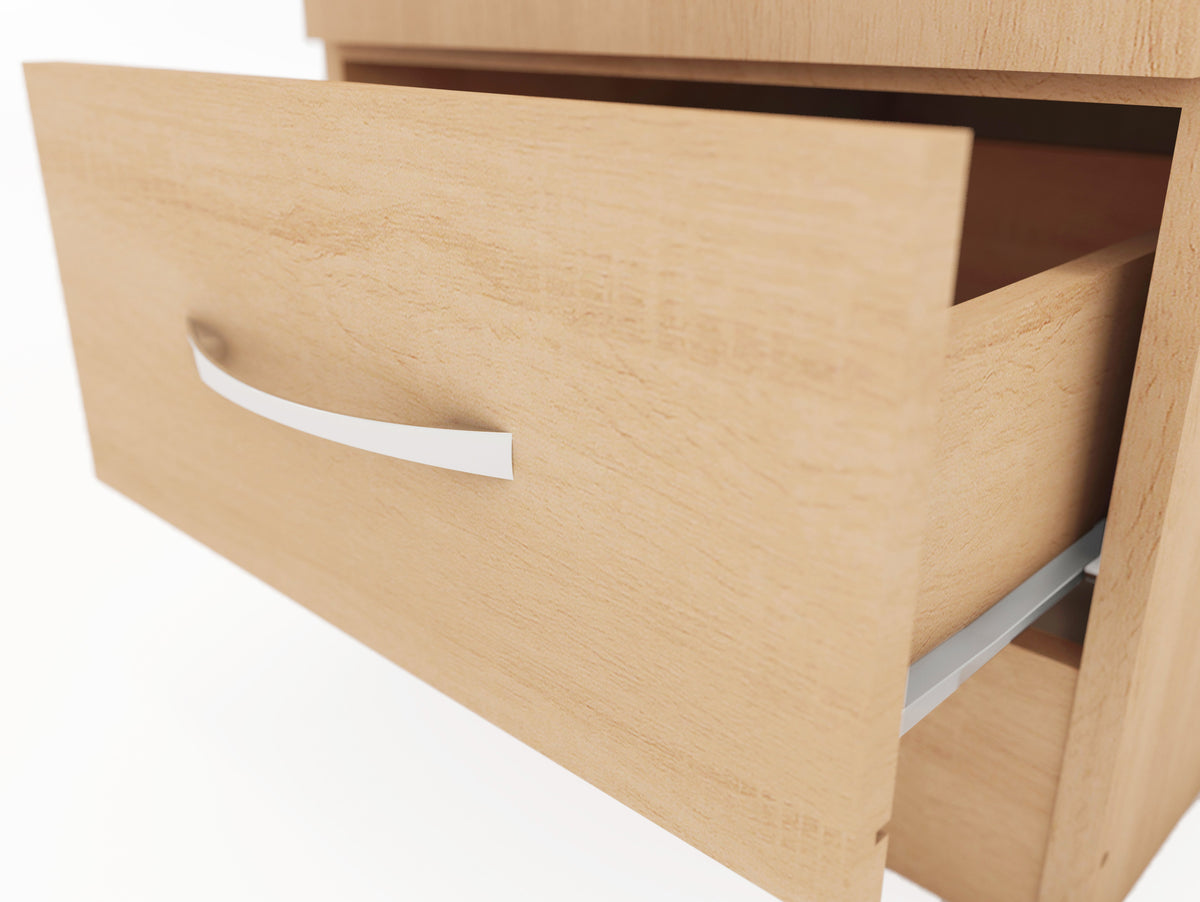 Nevada 1 Door 1 Drawer Wardrobe - Sonoma Oak Effect - view 4