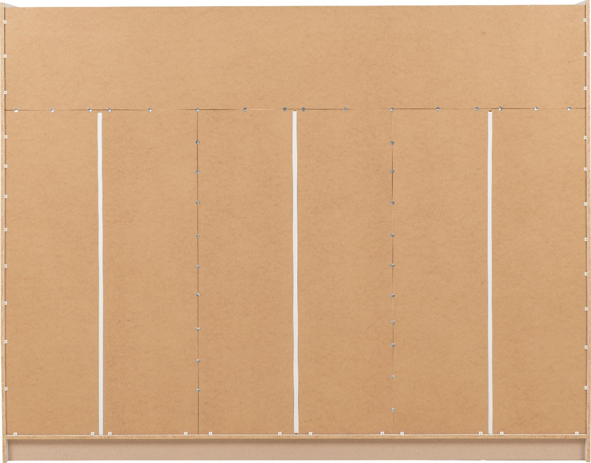 Nevada 3 Door Slider Wardrobe - White Gloss - view 12