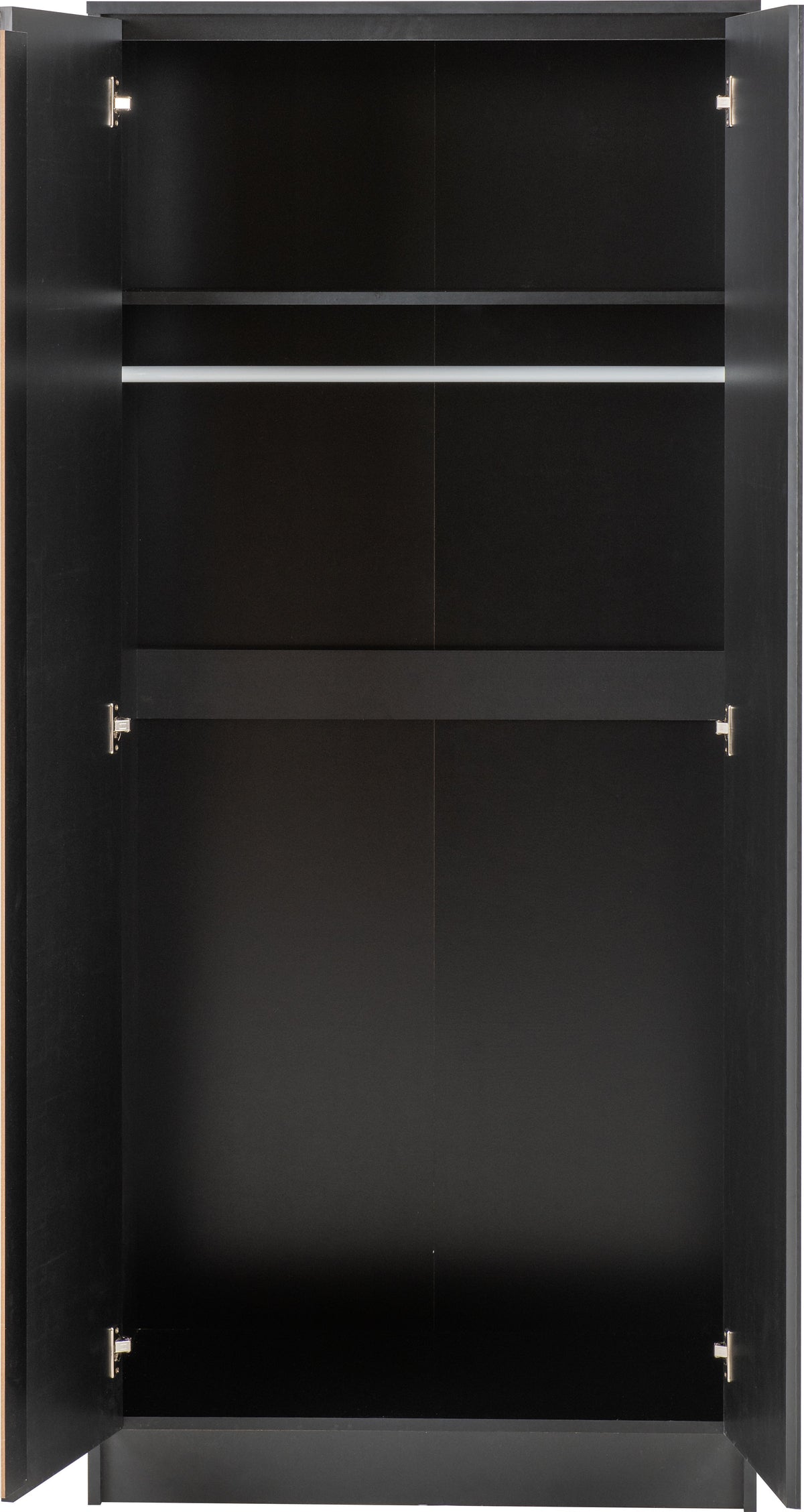 Malvern 2 Door Wardrobe - Black - view 8