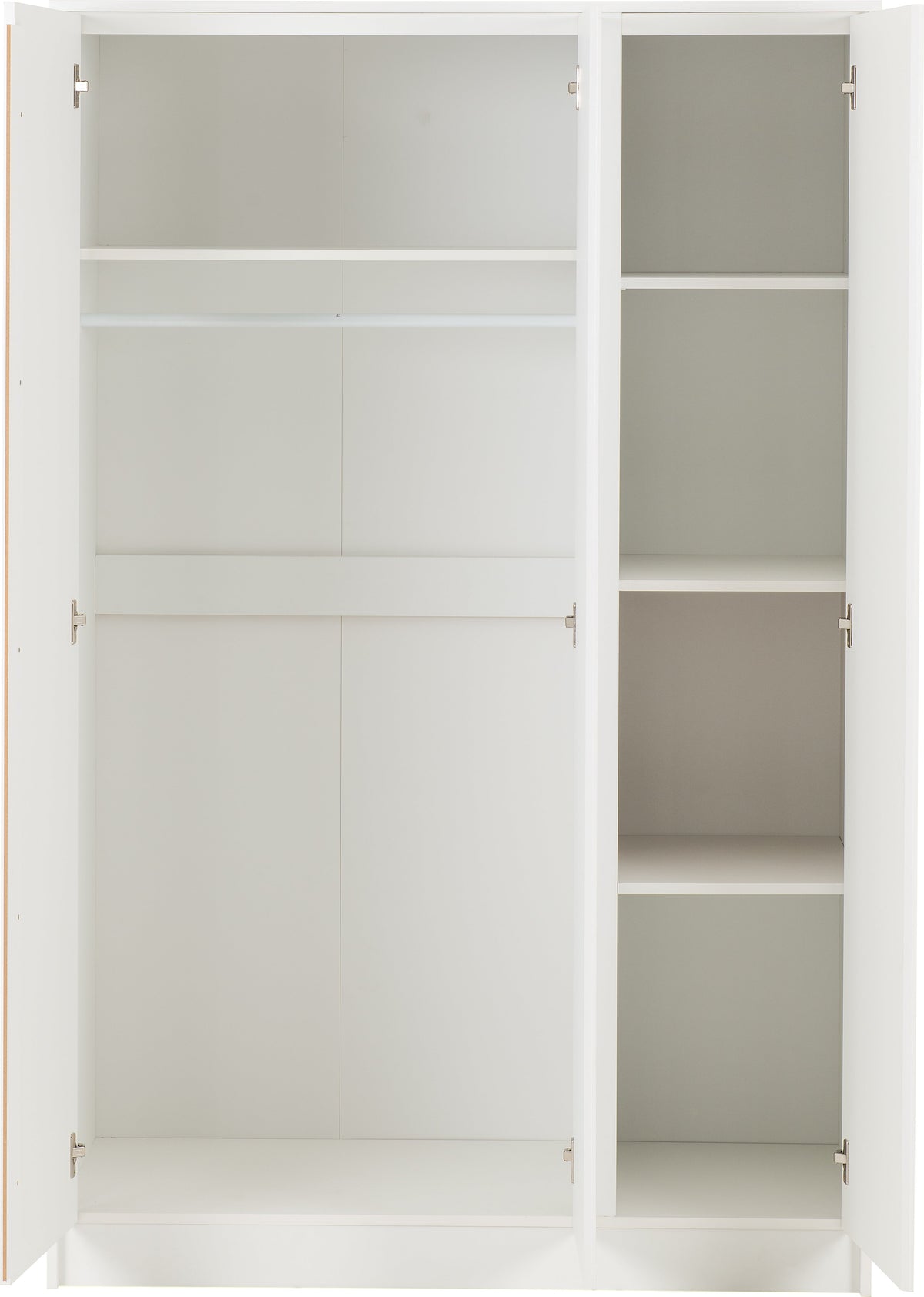 Malvern 3 Door Wardrobe - White - view 8