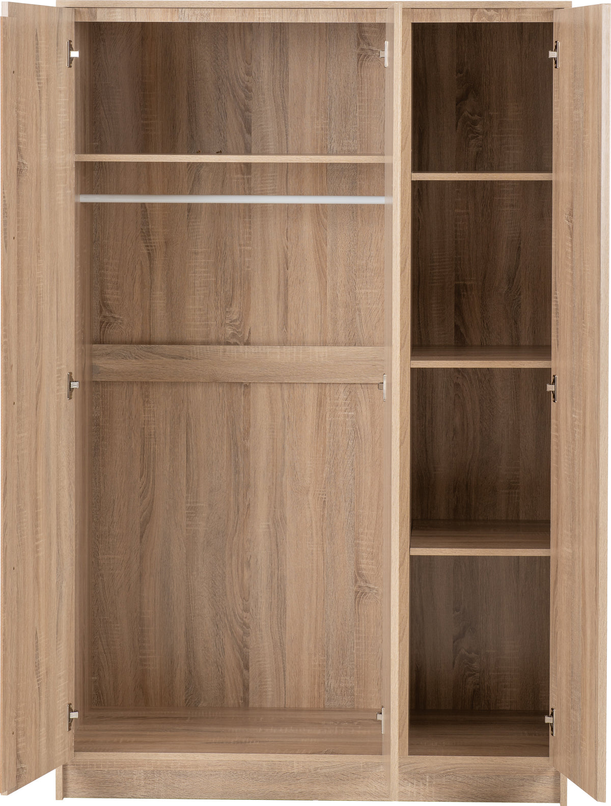 Malvern 3 Door Wardrobe - Sonoma Oak Effect - view 8