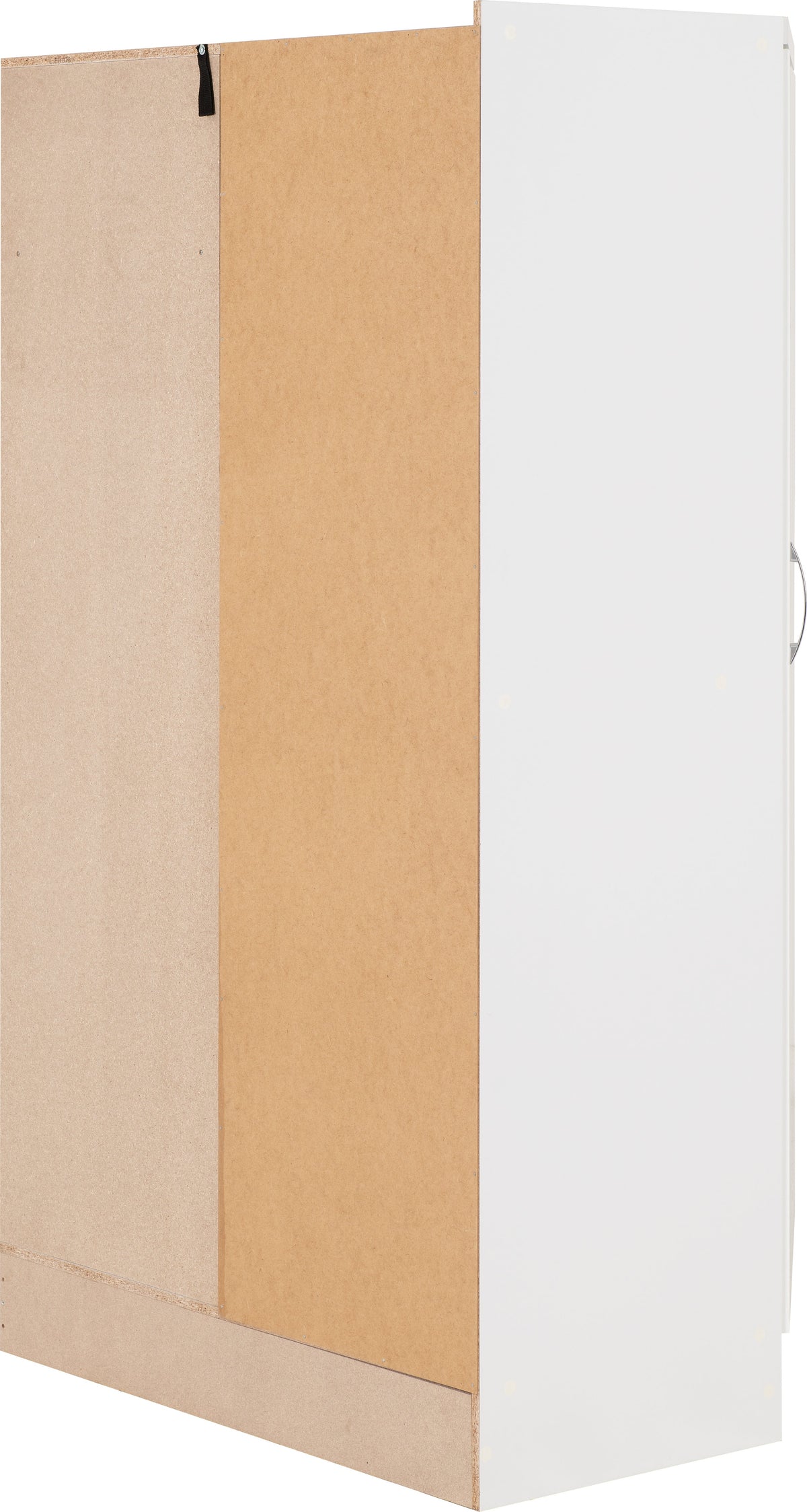 Nevada 2 Door Corner Wardrobe - White Gloss - view 8