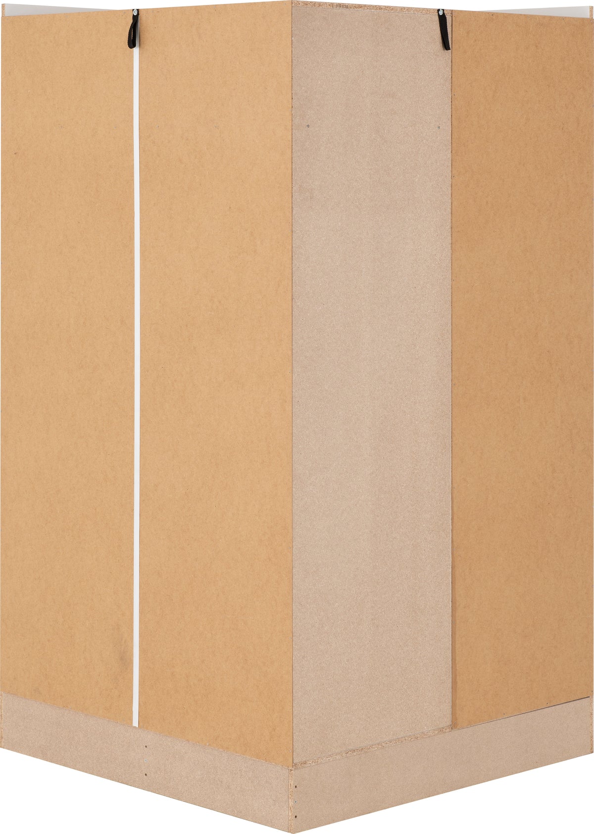 Nevada 2 Door Corner Wardrobe - White Gloss - view 7