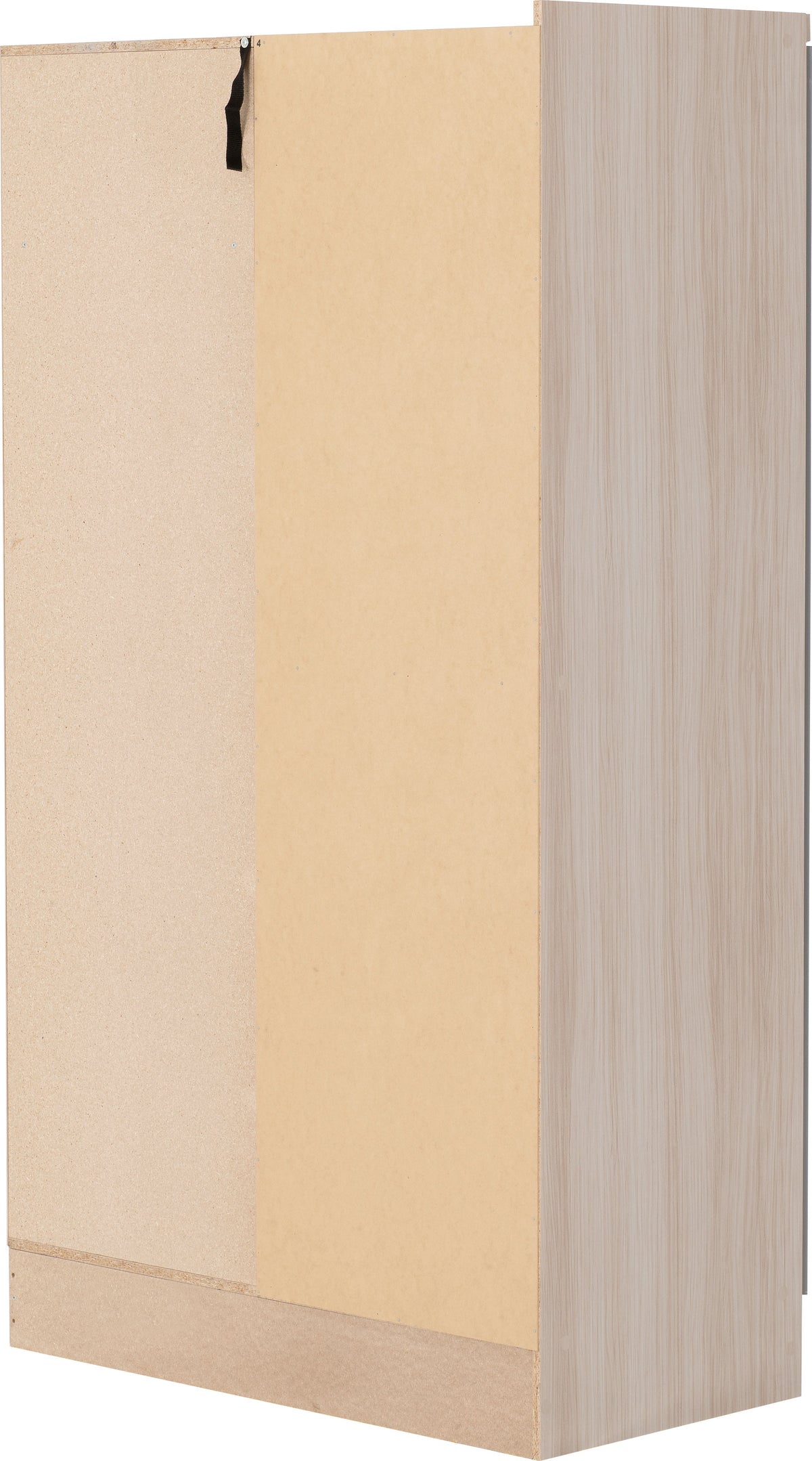 Nevada 2 Door Corner Wardrobe - Grey Gloss/Light Oak Effect Veneer - view 6