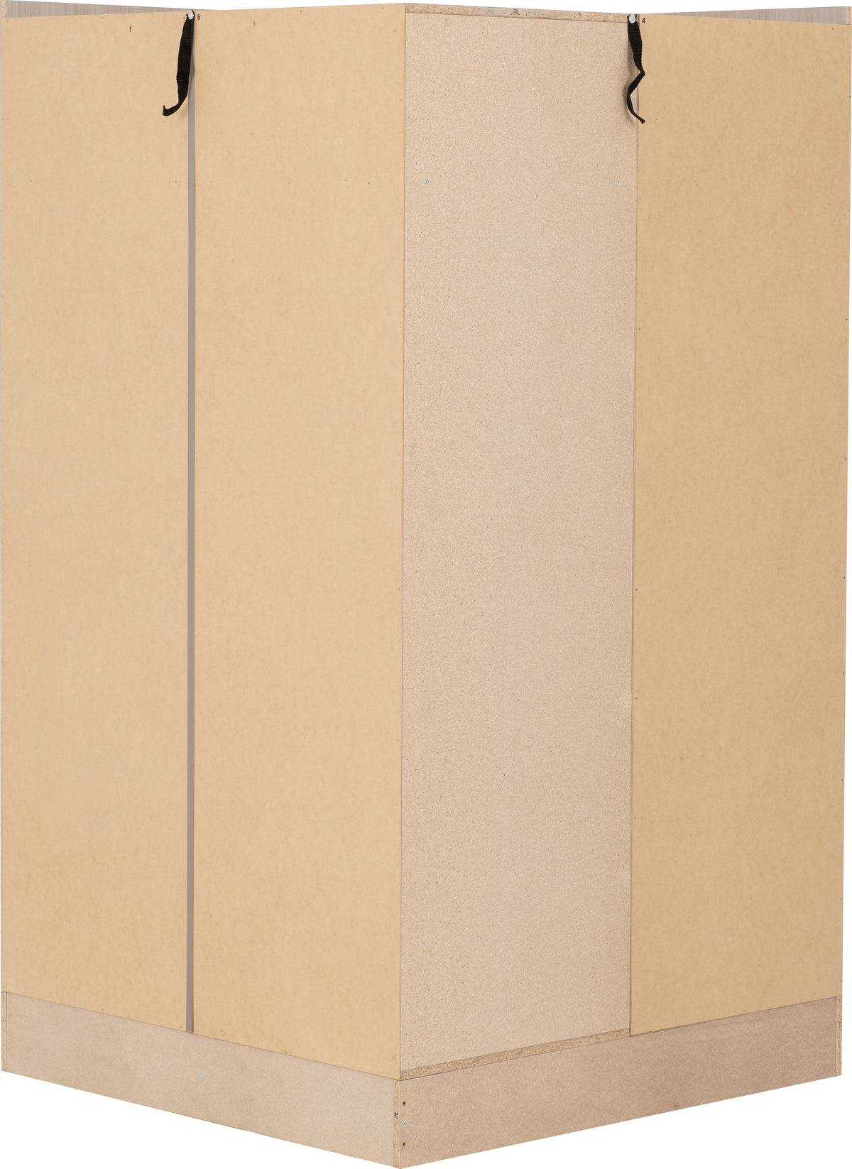Nevada 2 Door Corner Wardrobe - Grey Gloss/Light Oak Effect Veneer - view 5