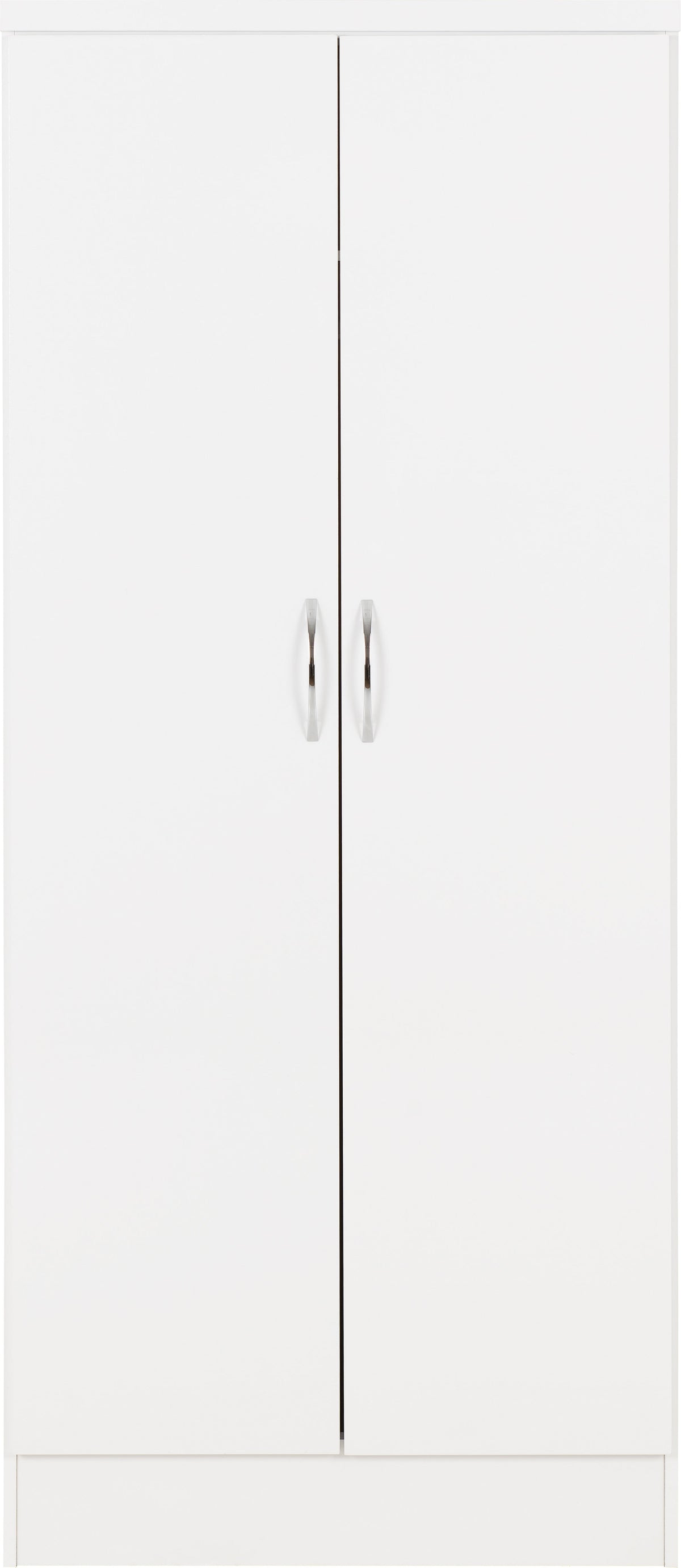 Nevada 2 Door All Hanging Wardrobe - White Gloss - view 9