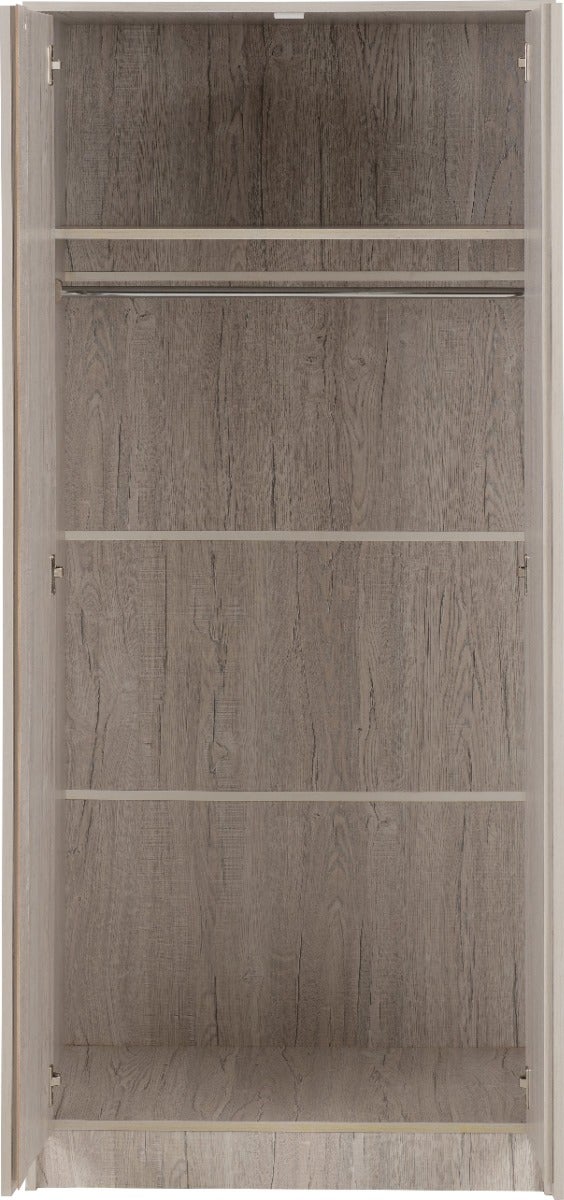 Malvern 2 Door Wardrobe - Urban Snow - view 4