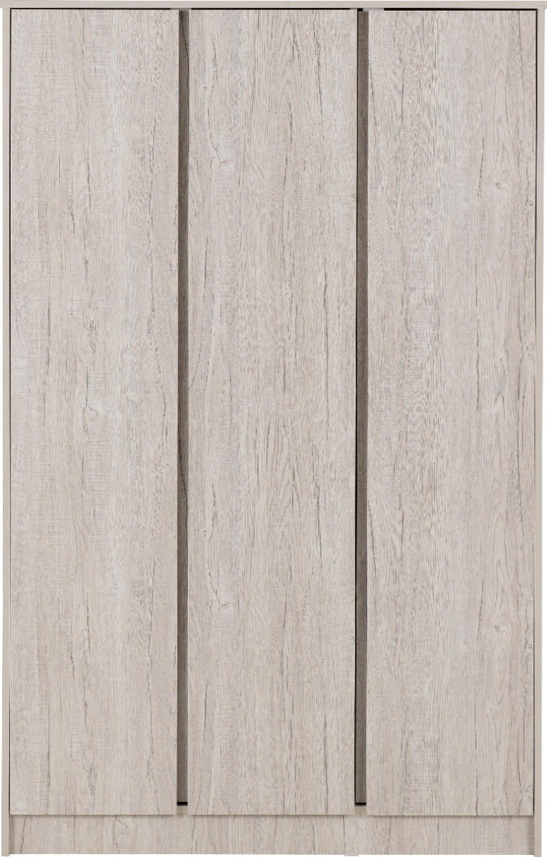 Malvern 3 Door Wardrobe - Urban Snow - view 3