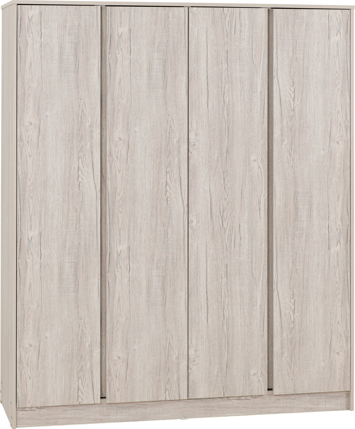 Malvern 4 Door Wardrobe - Urban Snow - view 10