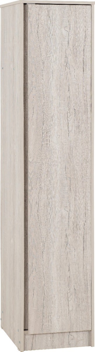 Malvern 1 Door Wardrobe - Urban Snow - view 2
