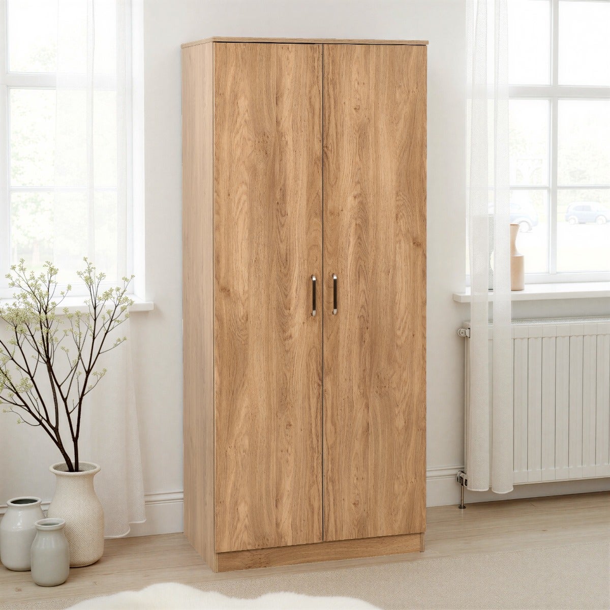 Dakota 2 Door Wardrobe - Oak Effect