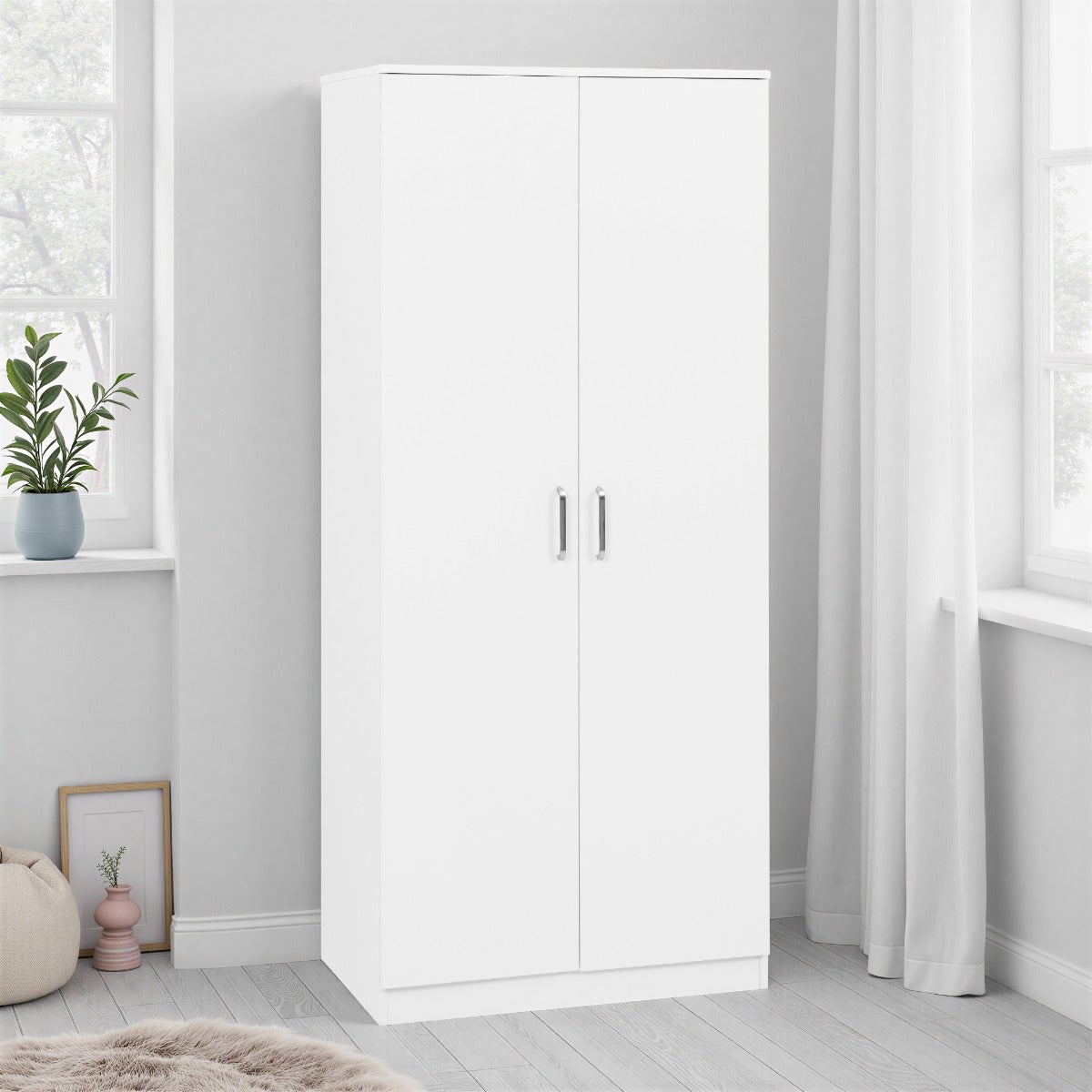 Dakota 2 Door Wardrobe - White