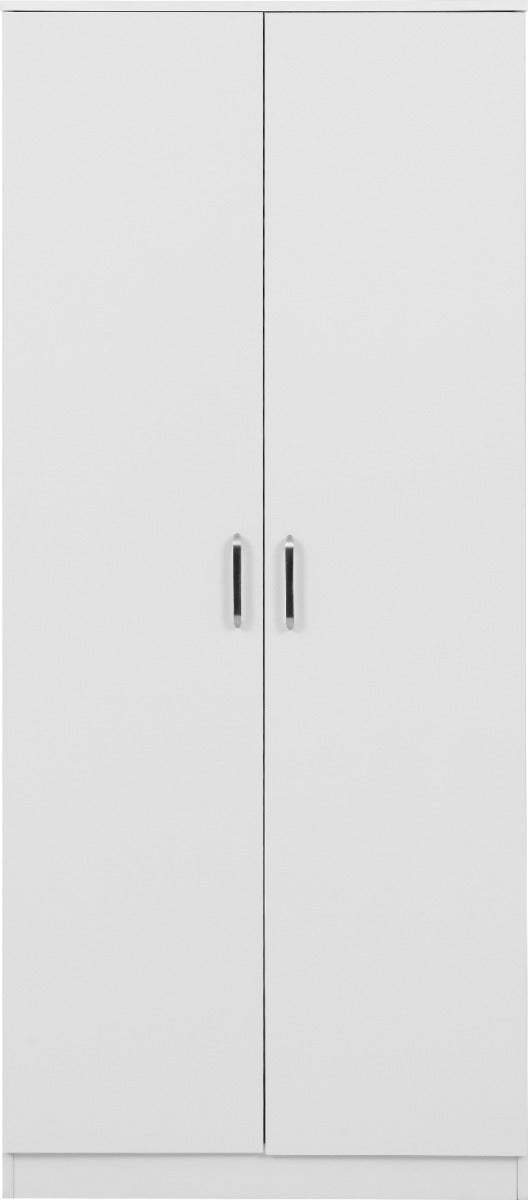 Dakota 2 Door Wardrobe - White - view 3