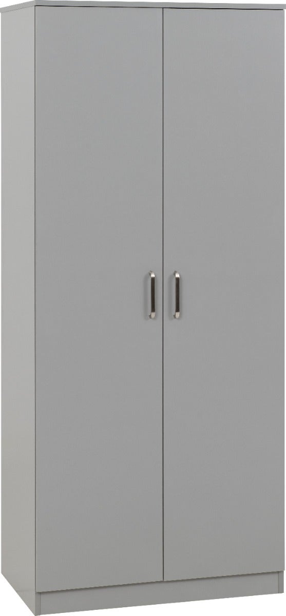 Dakota 2 Door Wardrobe - Light Grey - view 2