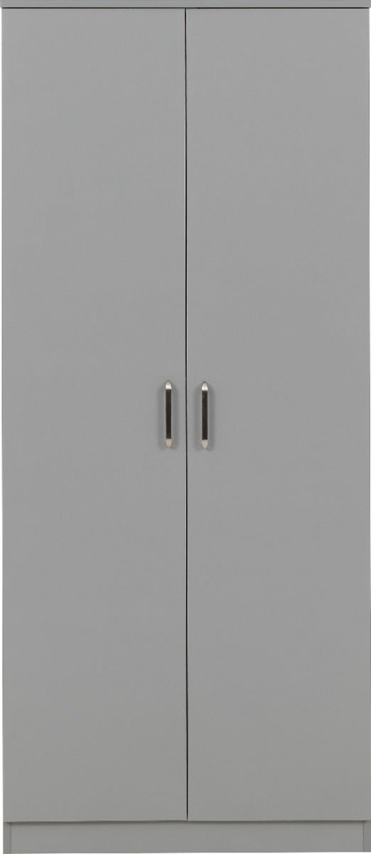 Dakota 2 Door Wardrobe - Light Grey - view 3