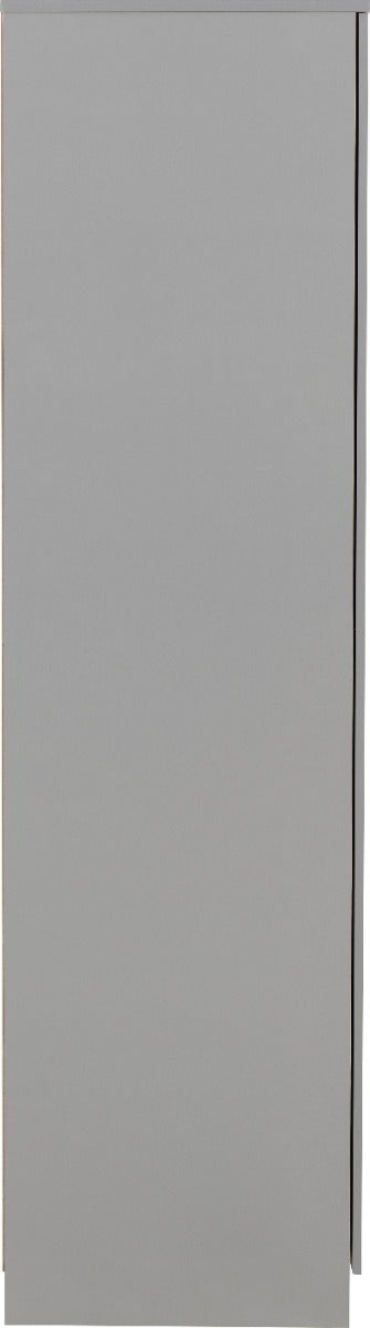 Dakota 3 Door Wardrobe - Light Grey - view 5