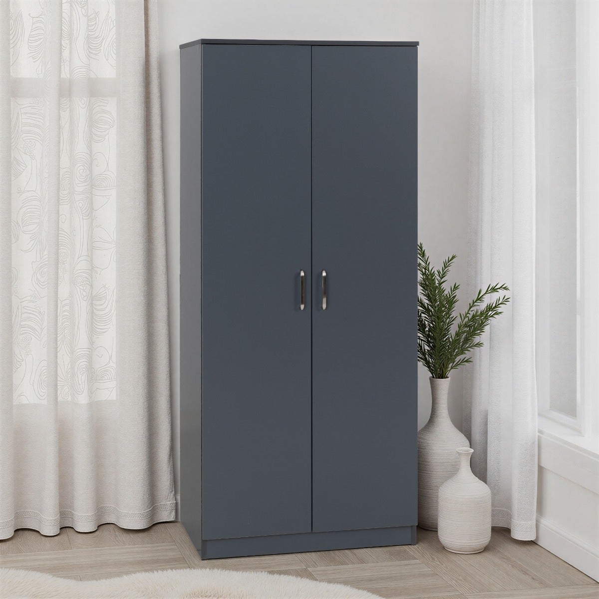 Dakota 2 Door Wardrobe - Dark Grey
