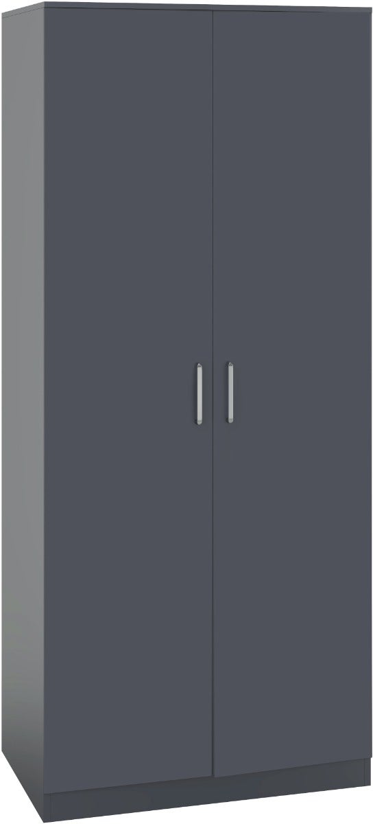 Dakota 2 Door Wardrobe - Dark Grey - view 2