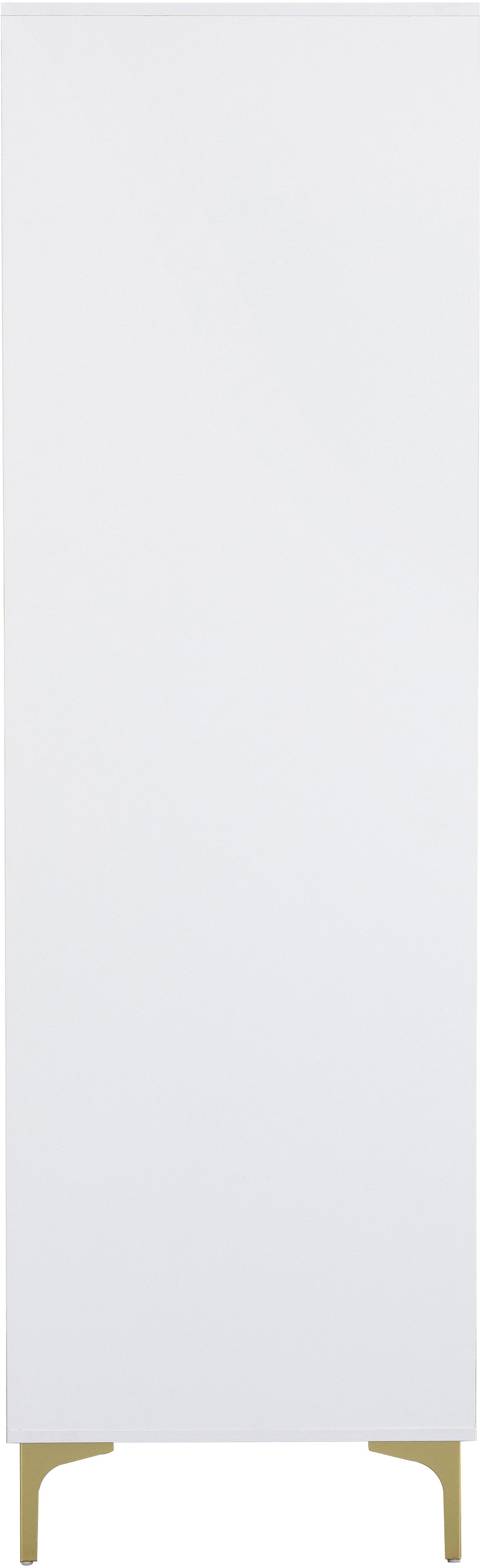 Miami 2 Door Wardrobe - White/Gold - view 8