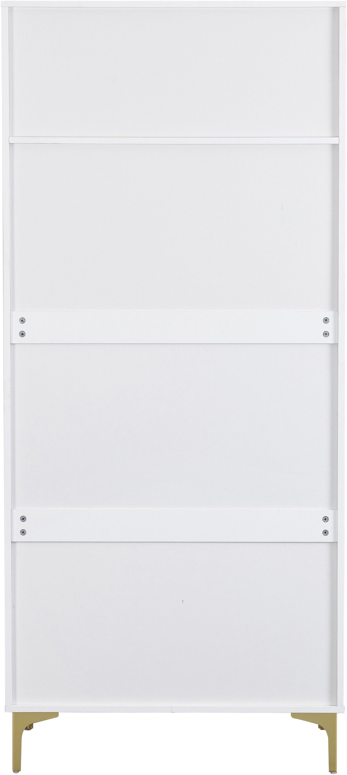 Miami 2 Door Wardrobe - White/Gold - view 3