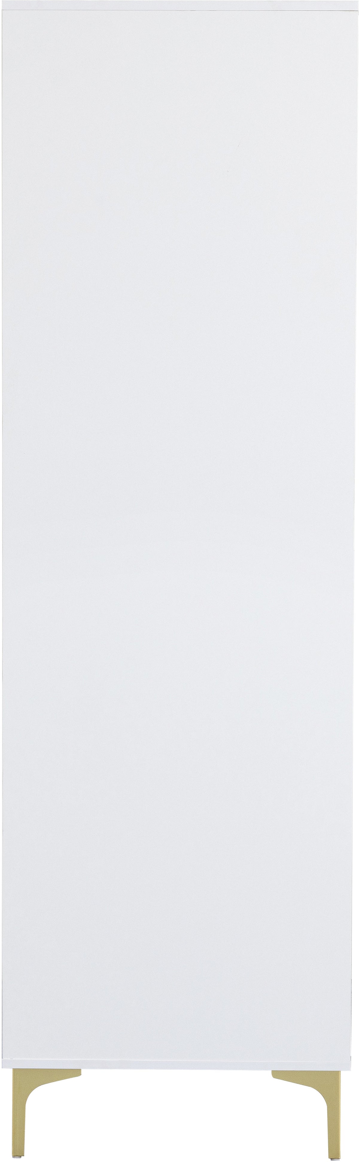 Miami 3 Door Wardrobe - White/Gold - view 5