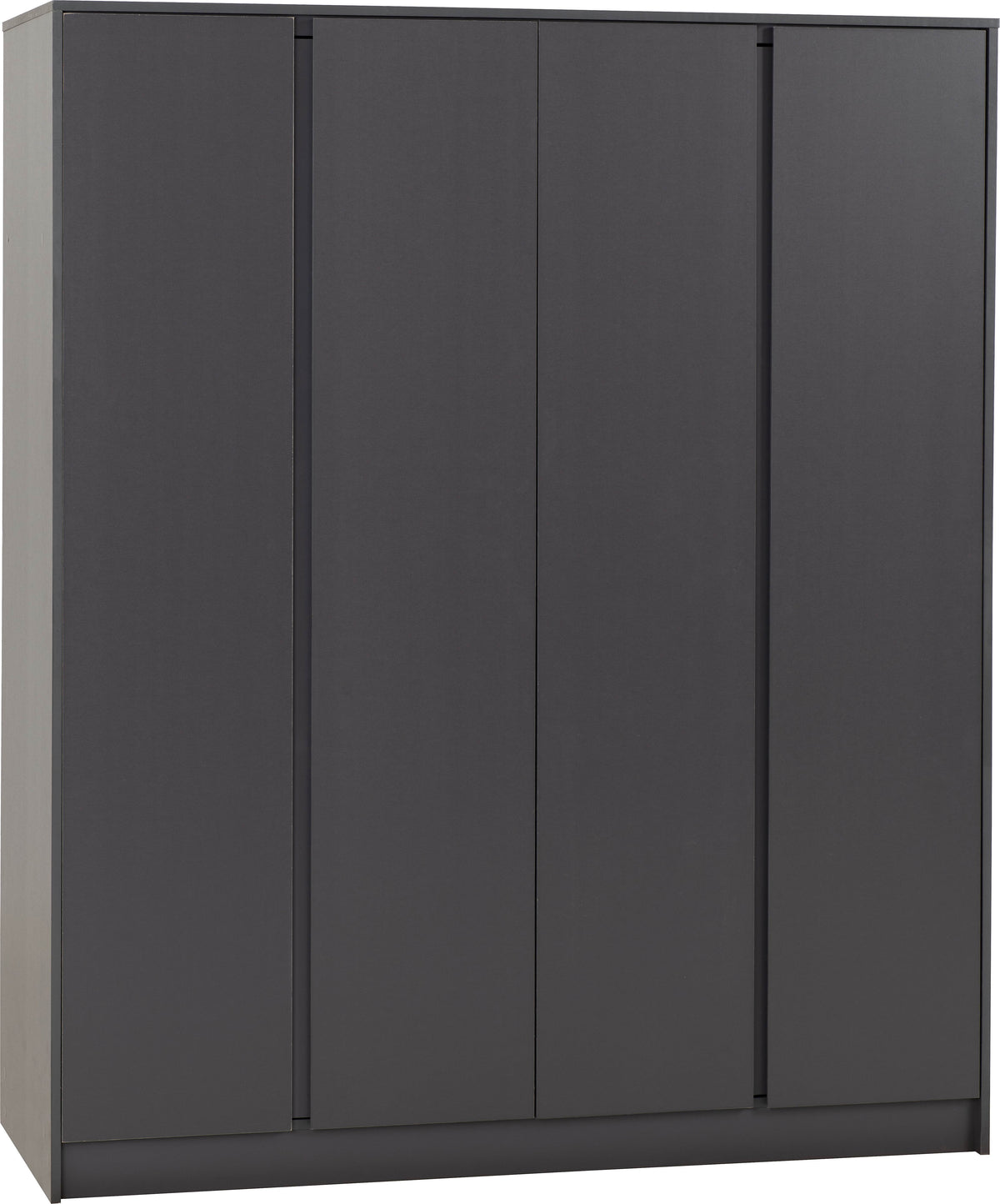 Malvern 4 Door Wardrobe - Grey - view 8