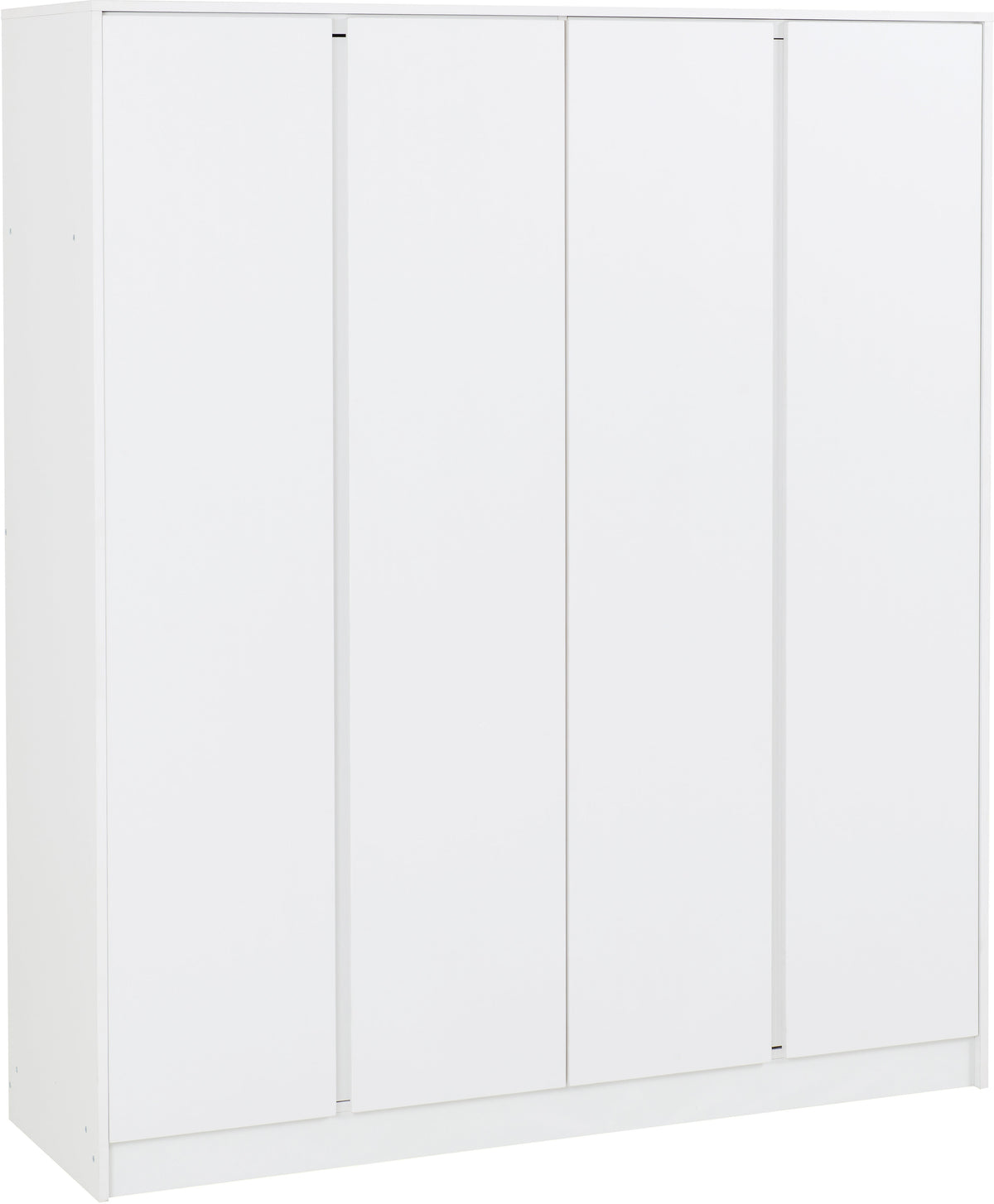 Malvern 4 Door Wardrobe - White - view 8