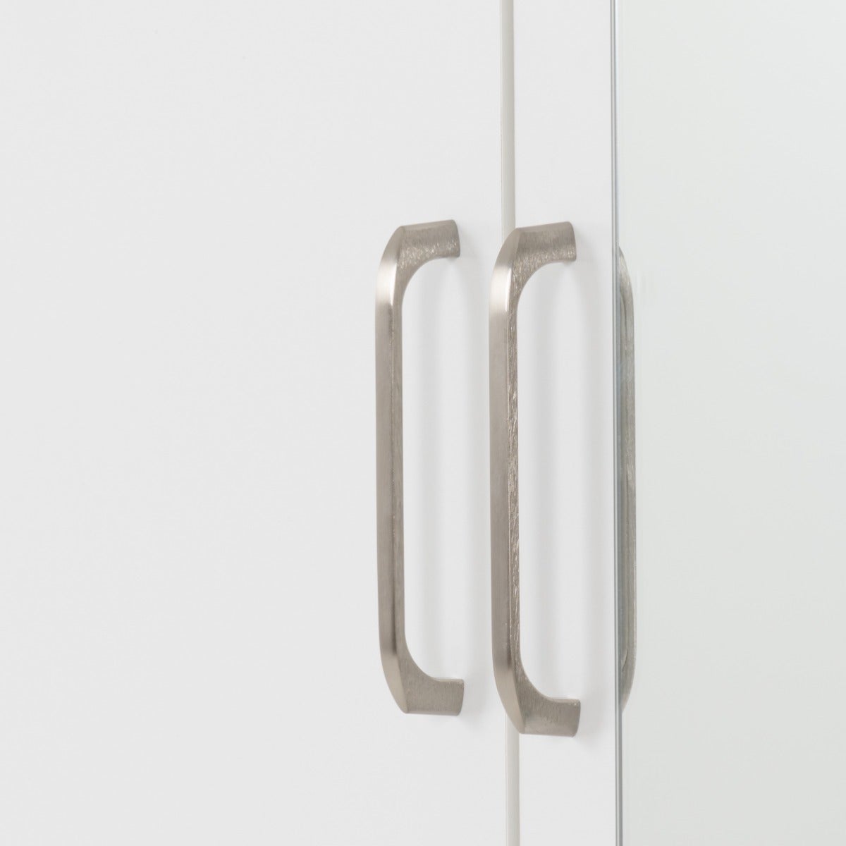 Dakota 2 Door 1 Drawer Mirrored Wardrobe - White - view 8