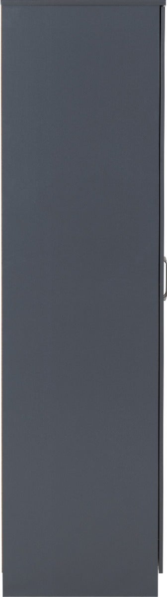 Dakota 4 Door Wardrobe - Dark Grey - view 5
