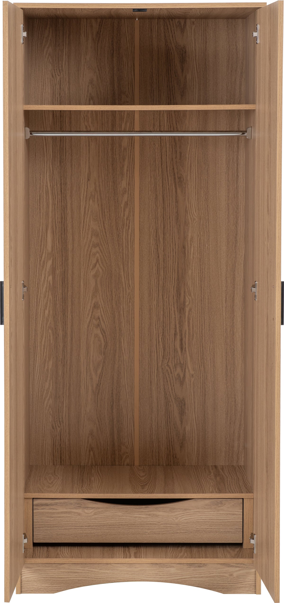 Tessa 2 Door Wardrobe - Natural Oak Effect - view 7