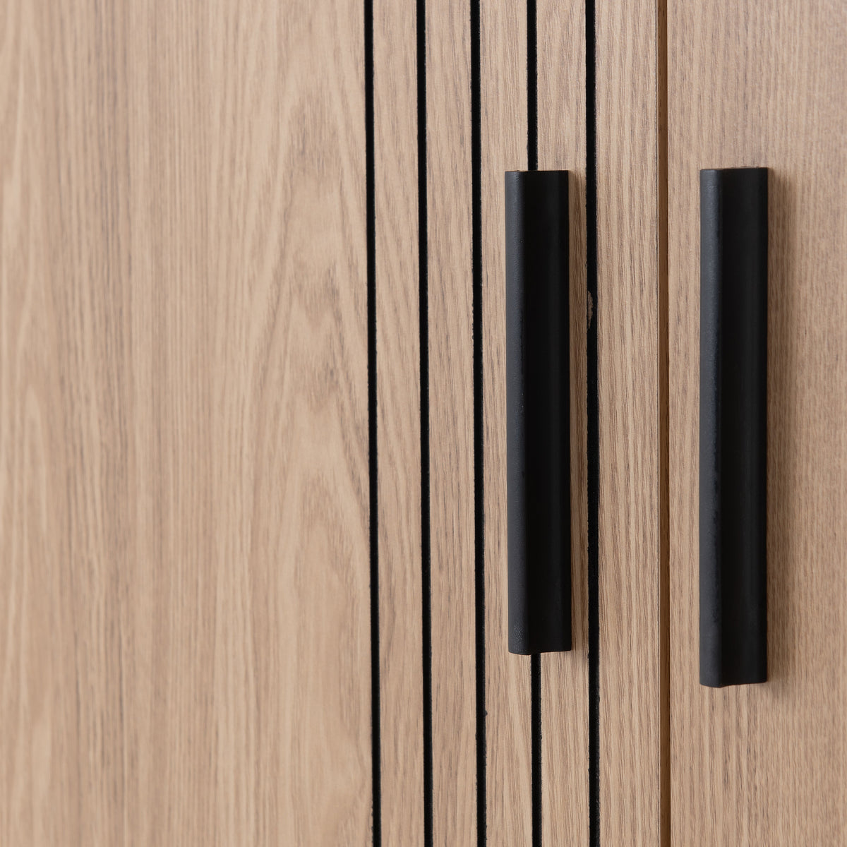 Tessa 3 Door Mirrored Wardrobe - Natural Oak Effect - view 5