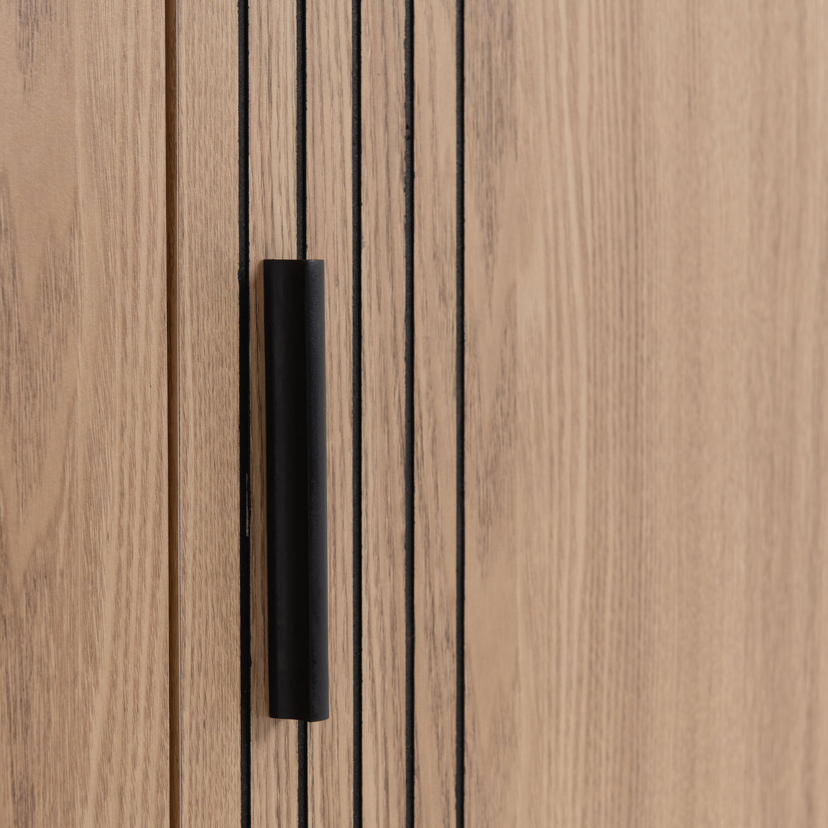 Tessa 4 Door Mirrored Wardrobe - Natural Oak Effect - view 4