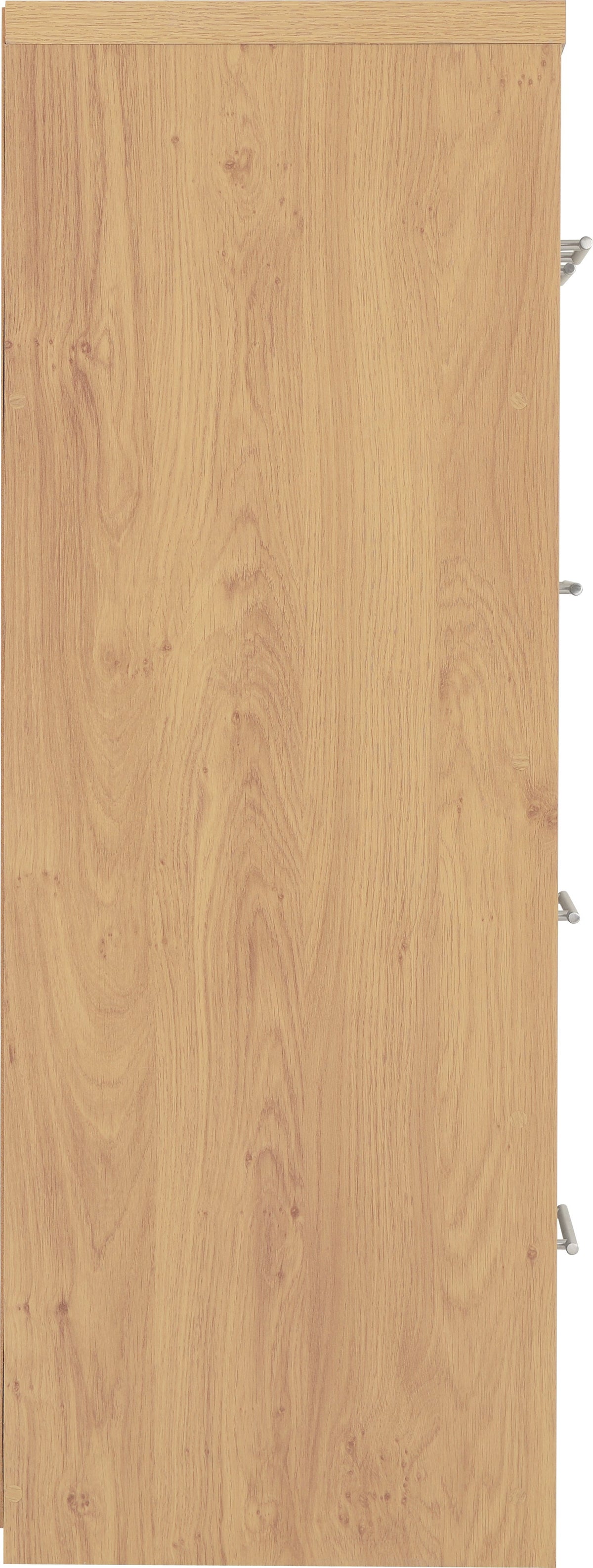 Seville 3+2 Drawer Chest - Grey Gloss/Light Oak Effect Veneer - view 6