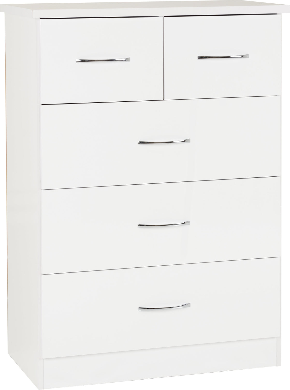 Nevada 3+2 Drawer Chest - White Gloss - view 11