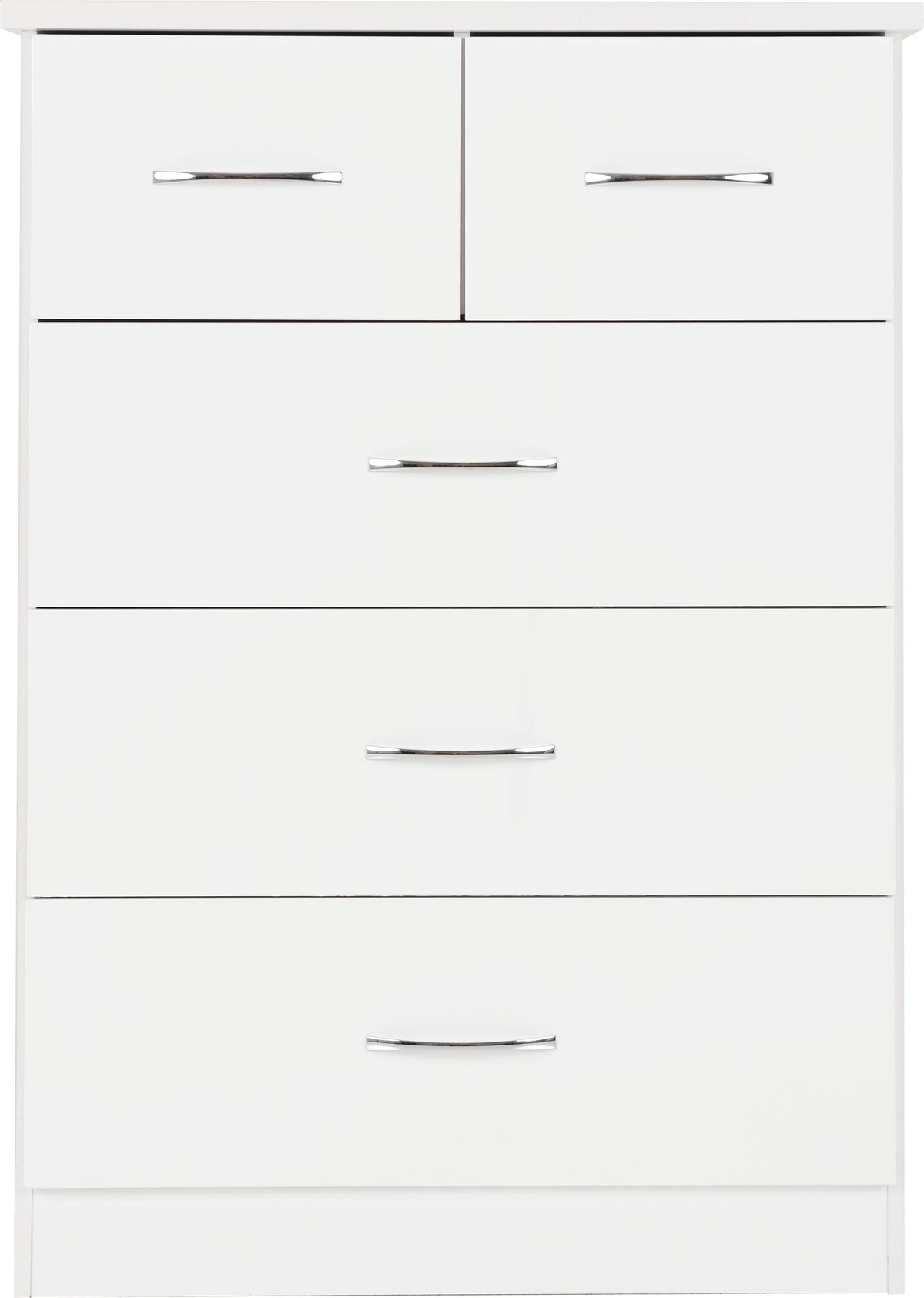 Nevada 3+2 Drawer Chest - White Gloss - view 4