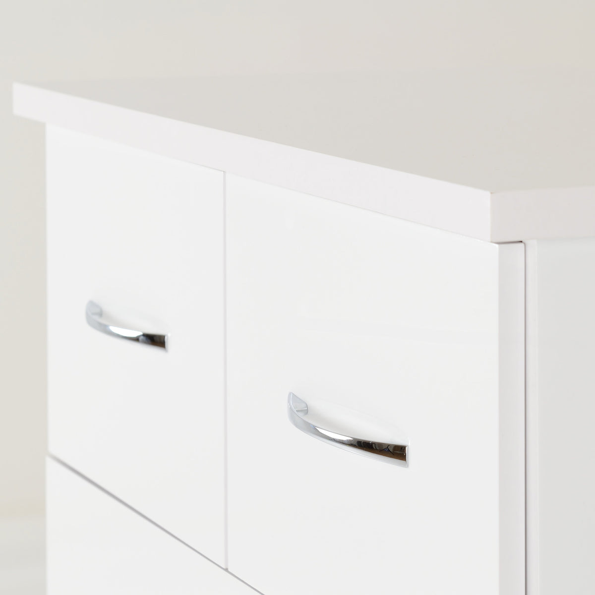 Nevada 3+2 Drawer Chest - White Gloss - view 8