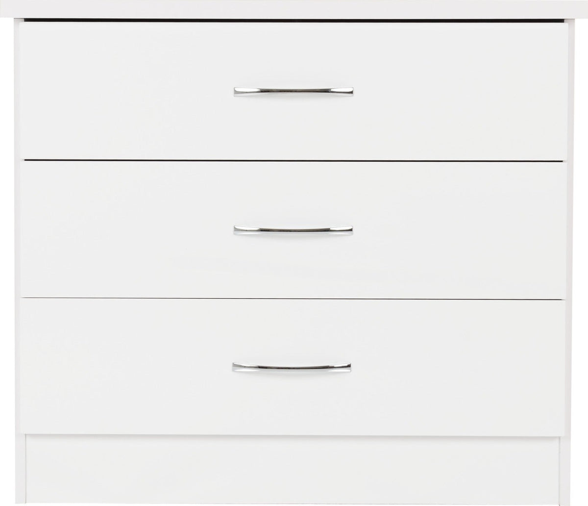 Nevada 3 Drawer Chest - White Gloss - view 4