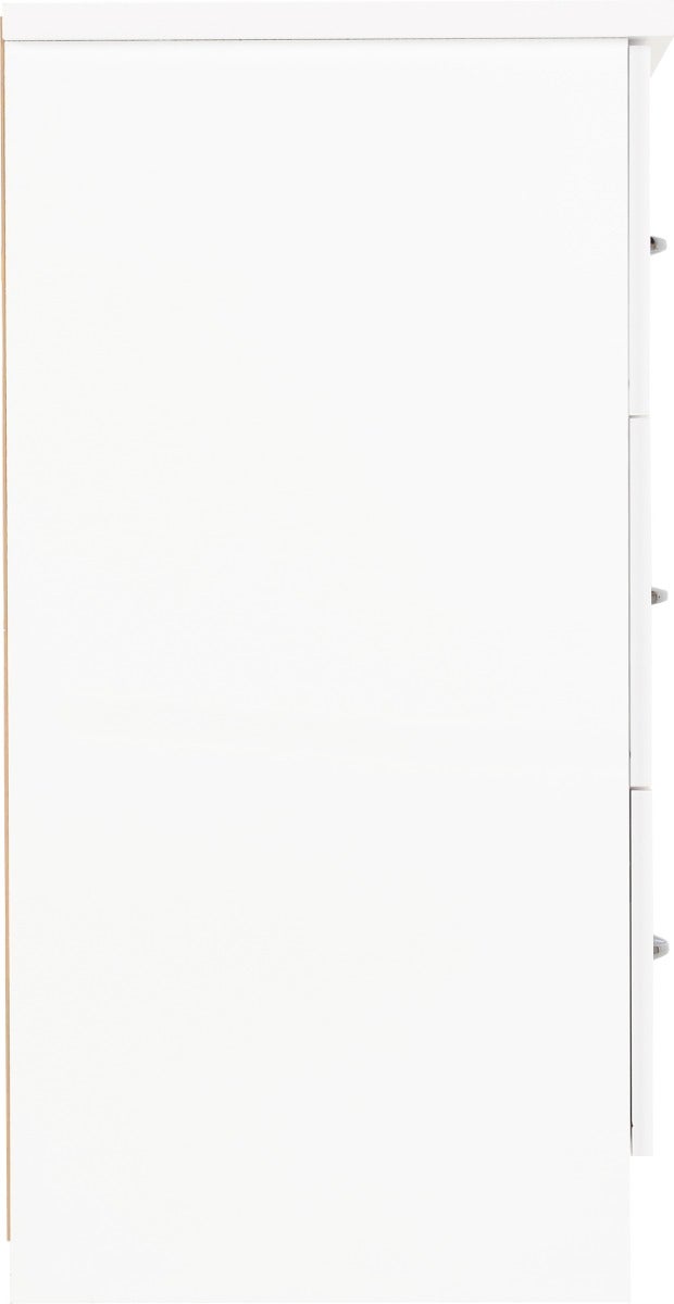 Nevada 6 Drawer Chest - White Gloss - view 5