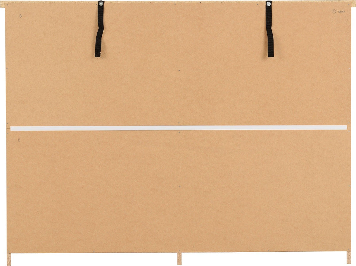 Nevada 6 Drawer Chest - White Gloss - view 6