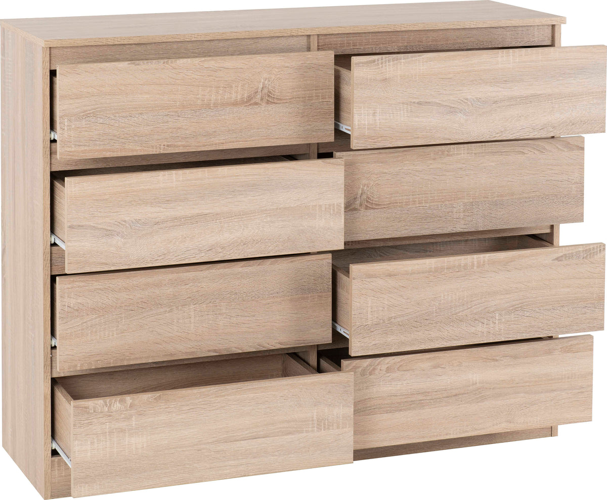 Malvern 8 Drawer Chest - Sonoma Oak Effect - view 11