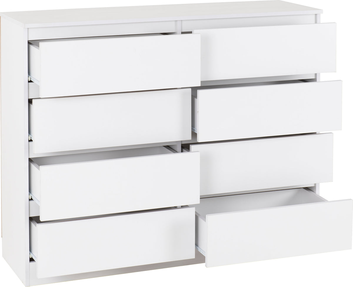 Malvern 8 Drawer Chest - White - view 11