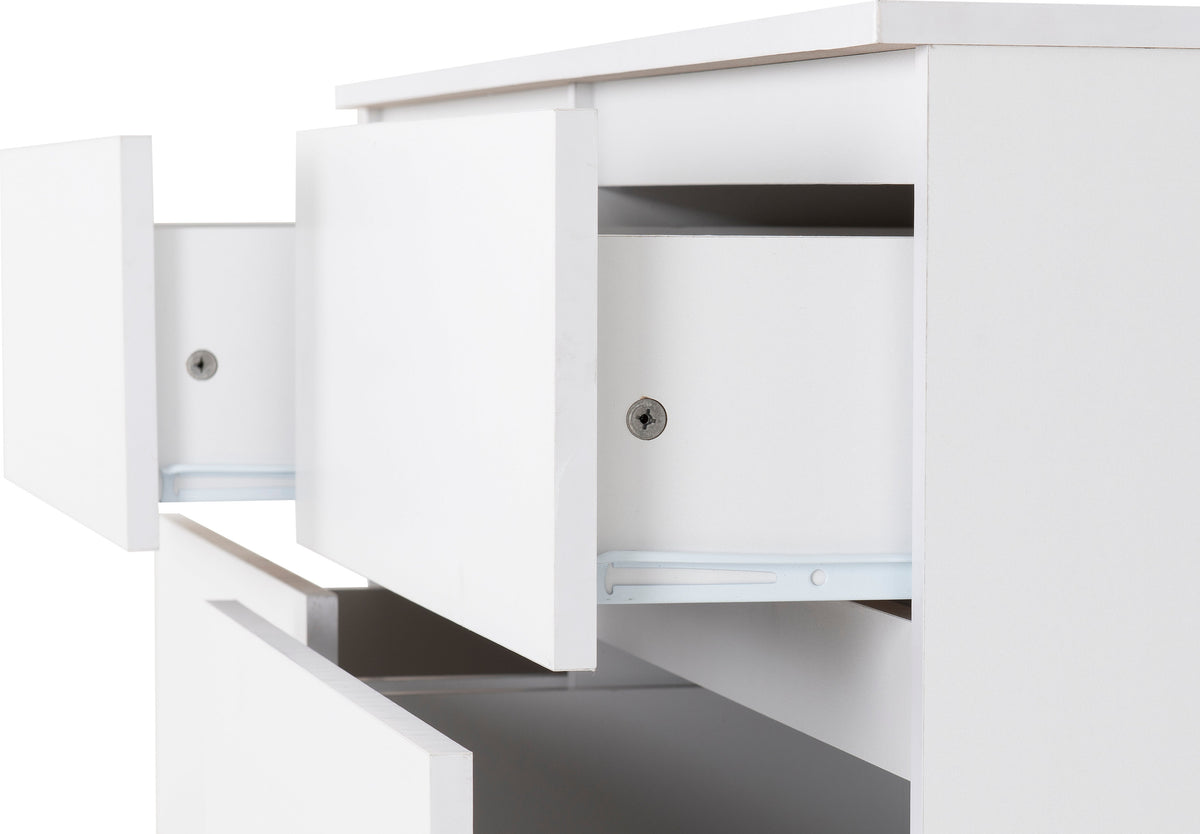 Malvern 8 Drawer Chest - White - view 7