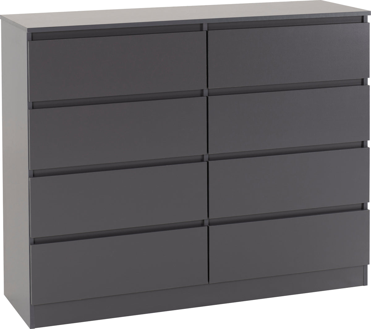 Malvern 8 Drawer Chest - Grey - view 12